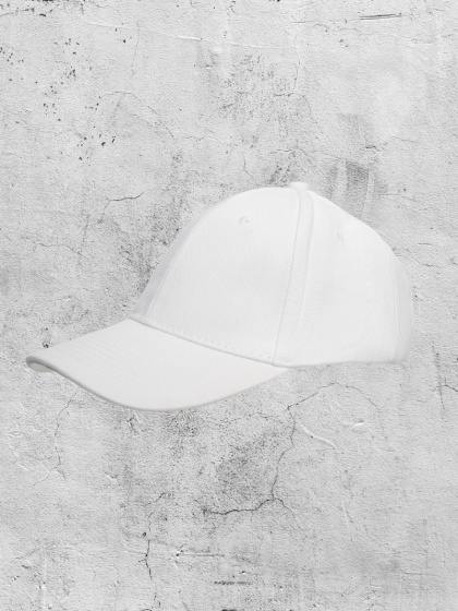 Czapka z daszkiem Bejsbolówka biała JUN23