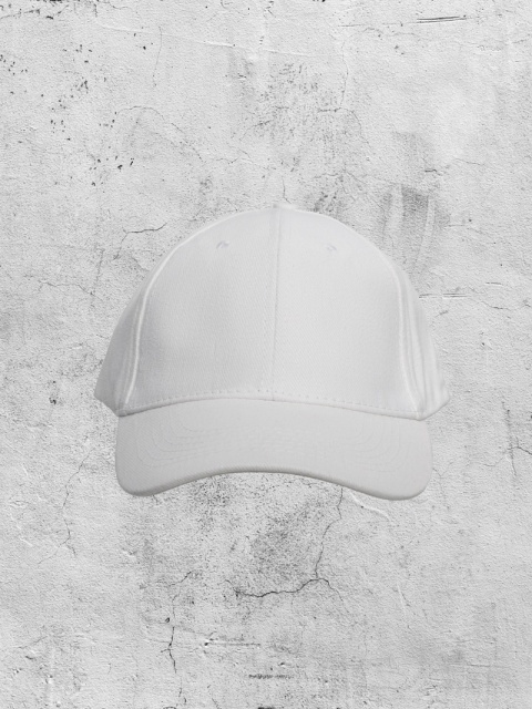 Czapka z daszkiem Bejsbolówka biała JUN23