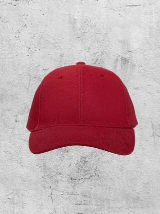 Czapka z daszkiem Bejsbolówka bordowa JUN23