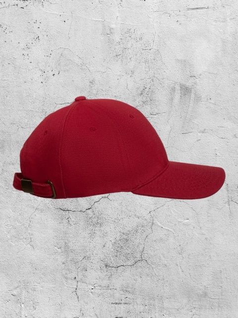 Czapka z daszkiem Bejsbolówka bordowa JUN23