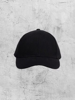 Czapka z daszkiem Bejsbolówka czarna JUN23