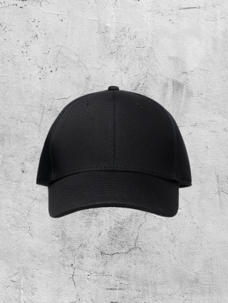 Czapka z daszkiem regular czarna