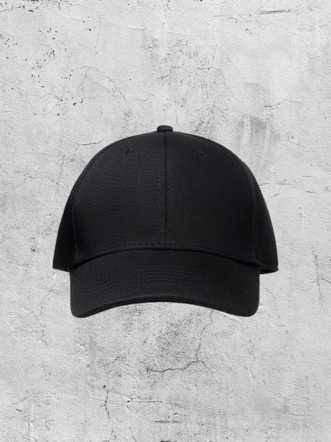 Czapka z daszkiem regular czarna