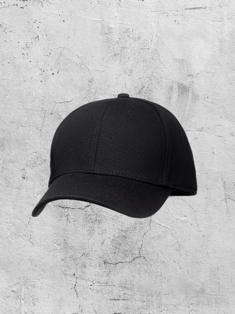 Czapka z daszkiem regular czarna