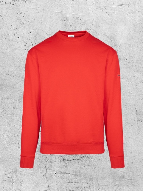 Bluza bez kaptura czerwona