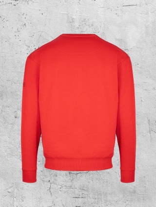 Bluza bez kaptura czerwona