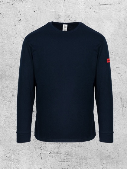 T-Shirt z długim rękawem granatowy