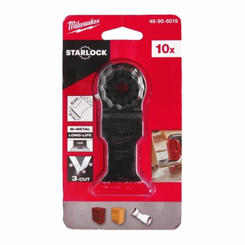 Milwaukee brzeszczot 35 x 42mm bimetalowy do cięcia wgłębnego 3-ostrzowy /10szt. 48906019