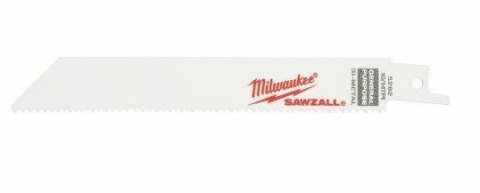 Milwaukee brzeszczot do piły szablastej 150/2,5/1,8mm 5szt. Drewno / metal / pcv 48005292
