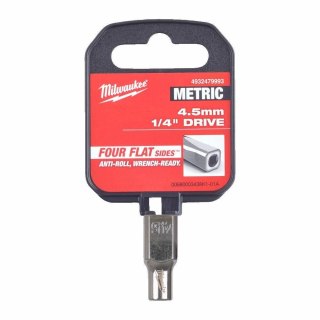 Milwaukee klucz nasadowy nasadka 1/4" krótka 4,5mm 4932479993