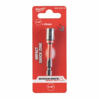 Milwaukee końcówka z nasadką magnetyczna hex 1/4" (65mm) 4932492436