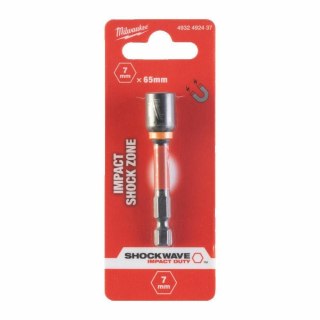 Milwaukee końcówka z nasadką magnetyczna hex 7mm (65mm) 4932492437