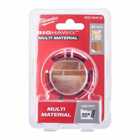 Milwaukee otwornica big hawg 54mm multi material 4932464926