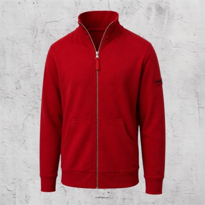 Bluza z zamkiem soft czerwona