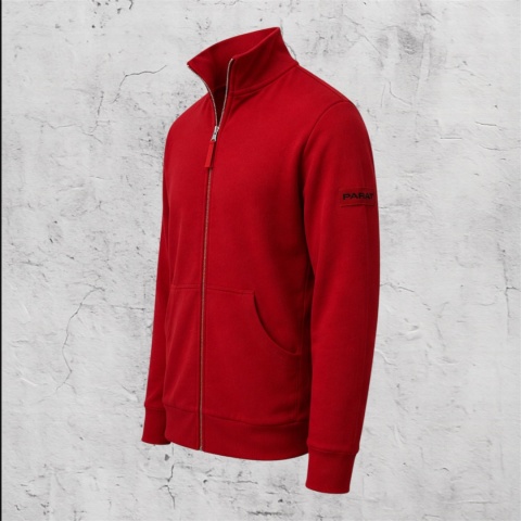 Bluza z zamkiem soft czerwona