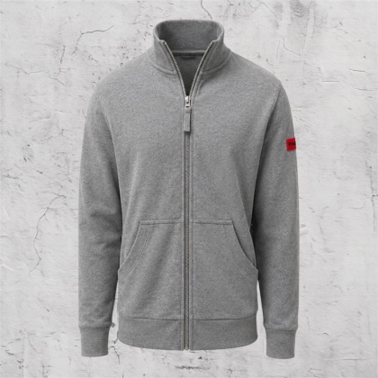 Bluza z zamkiem soft szara