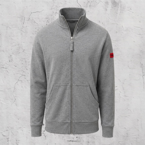 Bluza z zamkiem soft szara