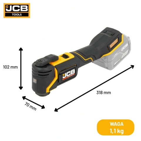 JCB Professional 18V Multinarzędzie Oscylacyjne JCB-18PMT-32