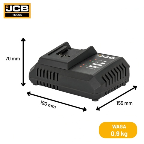 JCB Professional Super Szybka Ładowarka 9A Do Akumulatorów Li-Ion 18V JCB-18FC-9P
