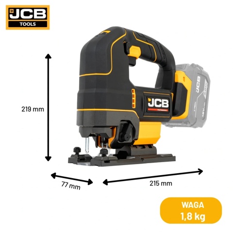 JCB Professional Wyrzynarka Do Drewna i Metalu 18V Akumulatorowa JCB-18PJS-DG