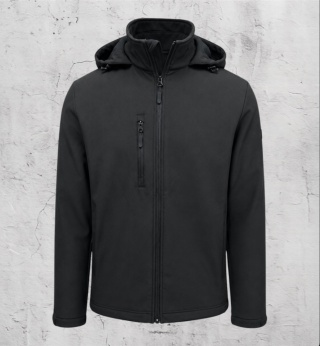 Kurtka z kapturem Softshell 26 czarna