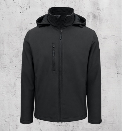 Kurtka z kapturem Softshell 26 czarna