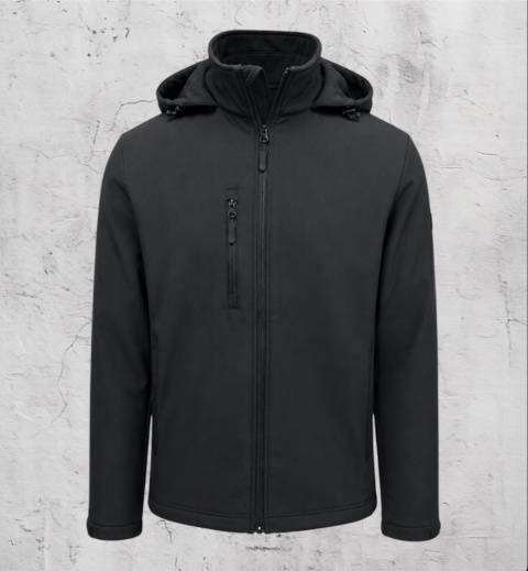 Kurtka z kapturem Softshell 26 czarna