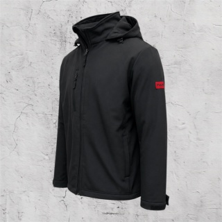 Kurtka z kapturem Softshell 26 czarna
