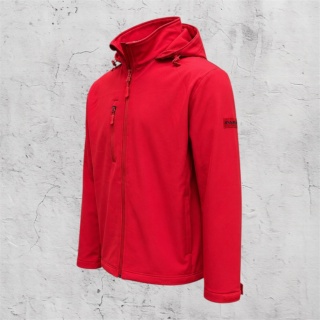 Kurtka z kapturem Softshell 26 czerwona