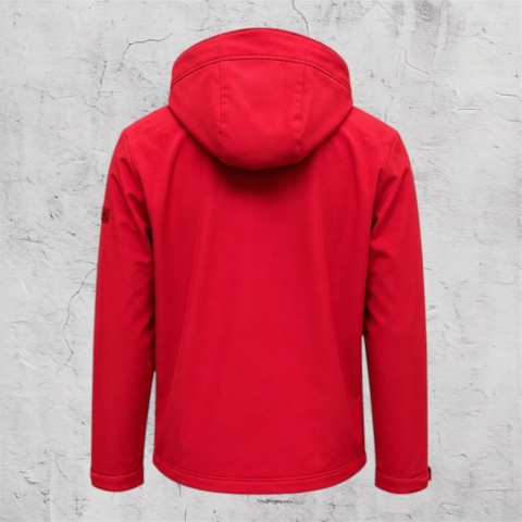 Kurtka z kapturem Softshell 26 czerwona